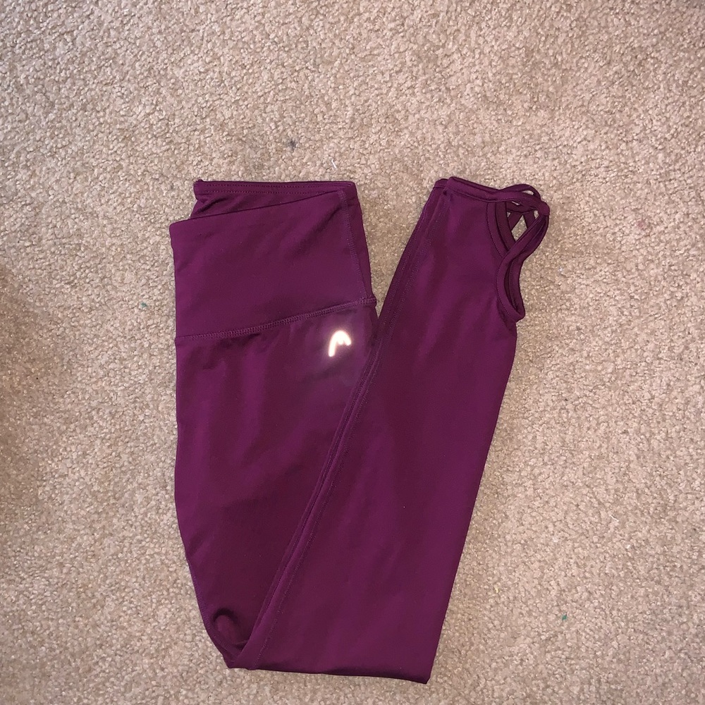 purple HEAD leggings, size small